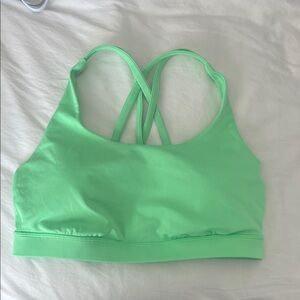 Lululemon Green Sports Bra with Cross Back SIZE 8